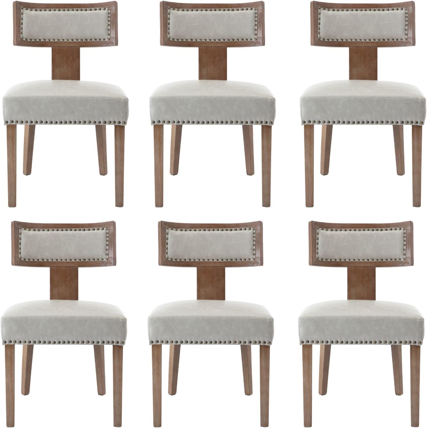 HNY Mid Century Modern Dining Chairs Set of 6 for Chic Spaces