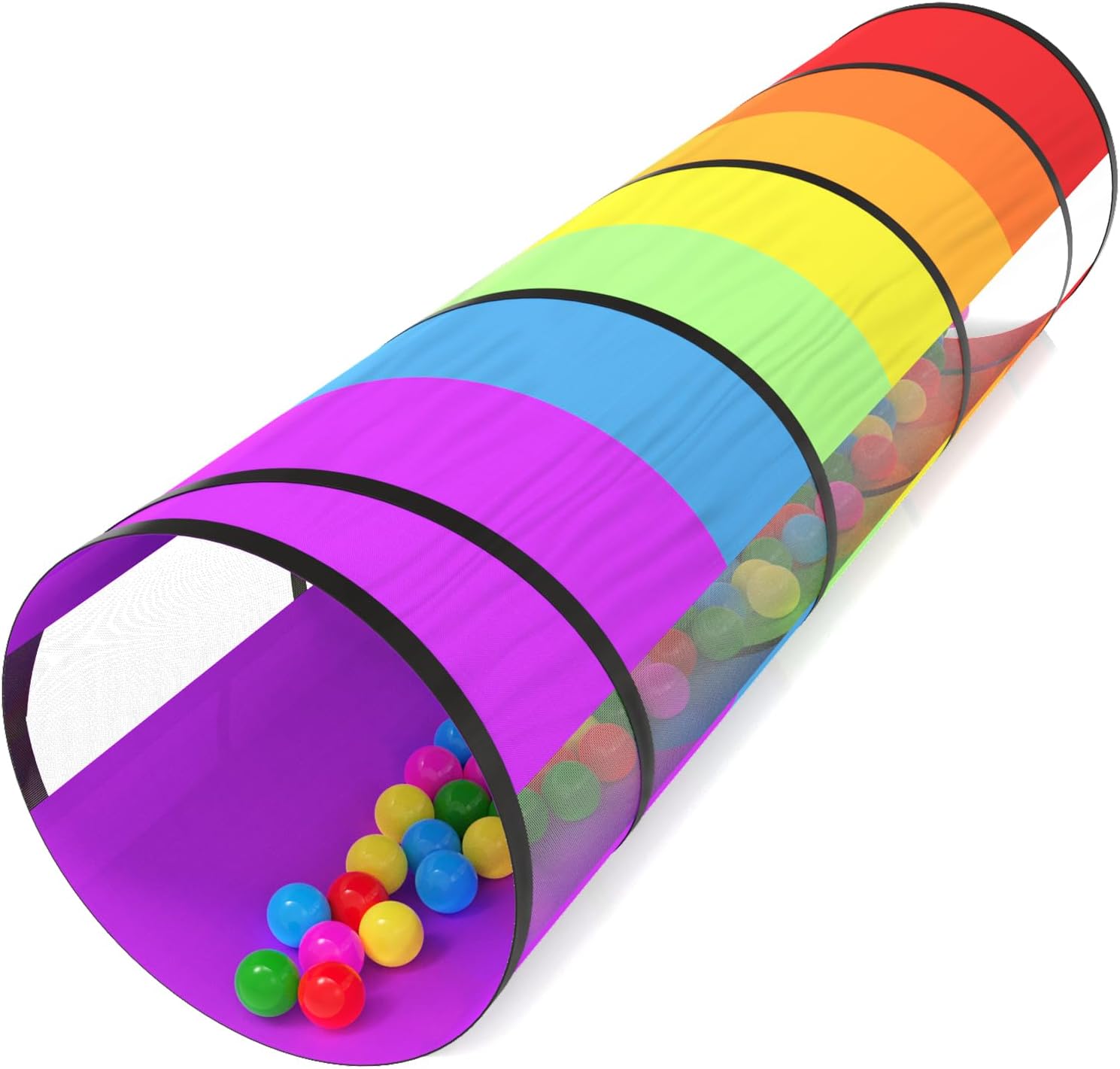Colorful Foldable Kids Play Tunnel - Indoor & Outdoor Fun!