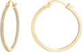 Elegant 14K Gold Plated Hoop Earrings for Women by PAVOI