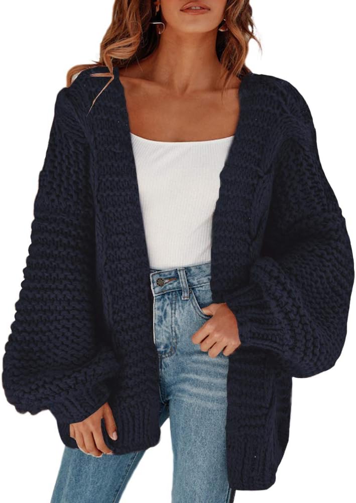 Remikstyt Womens Chunky Cardigan for Chic Fall Fashion
