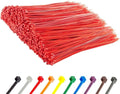 GTSE 12 Inch Red Zip Ties 1000 Pack - Heavy Duty 50lb Strength