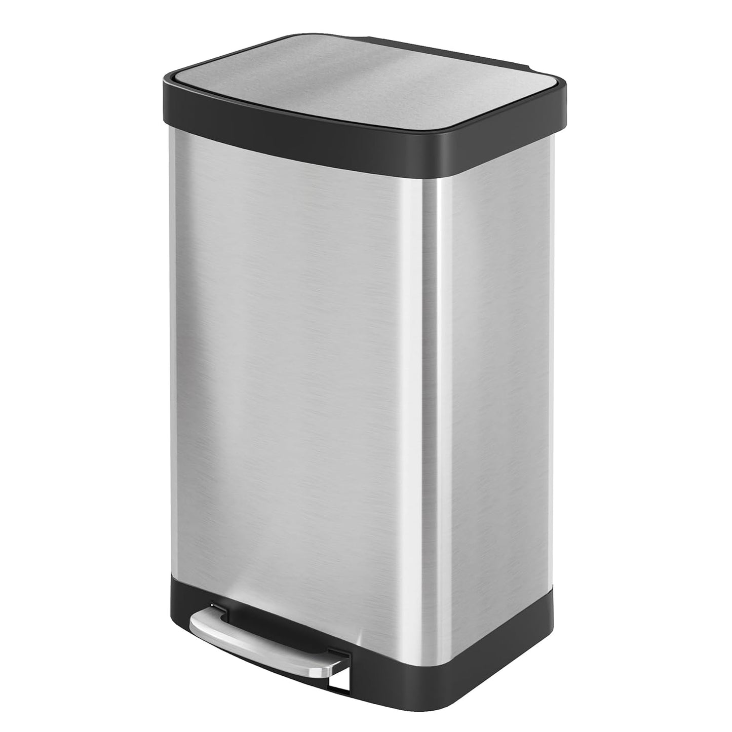 WLIVE 55 Liter Trash Can with Soft-Close Lid for Kitchens