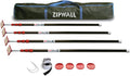 ZipWall PY50 Dust Barrier Sheeting with ZipDoor ZDS and ZP4 Poles