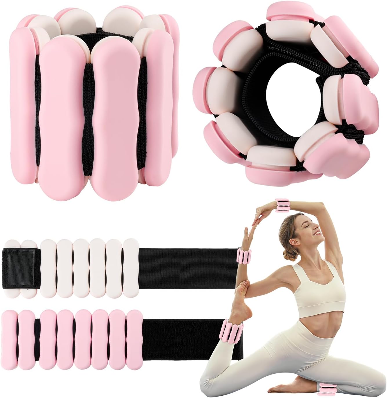 Wrist Ankle Weights for Women Men Kids - Versatile 1lb 2lb Set