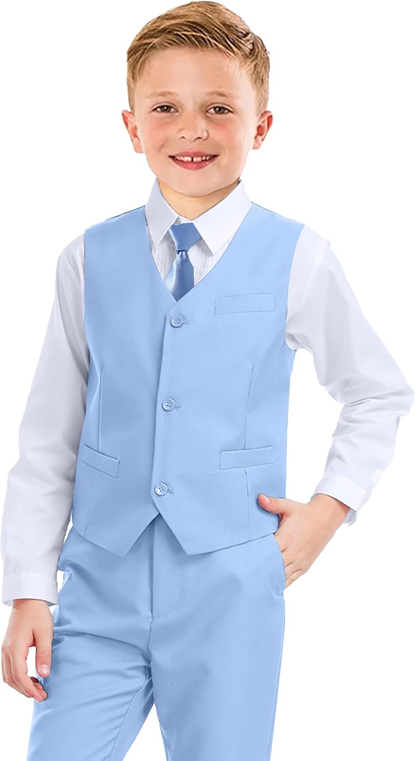 Boys Formal Suit 5 Piece Set for Weddings and Special Events
