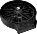 WEWE Black Glass Rinser for Kitchen Sink - 360 Degree Rotating Spout