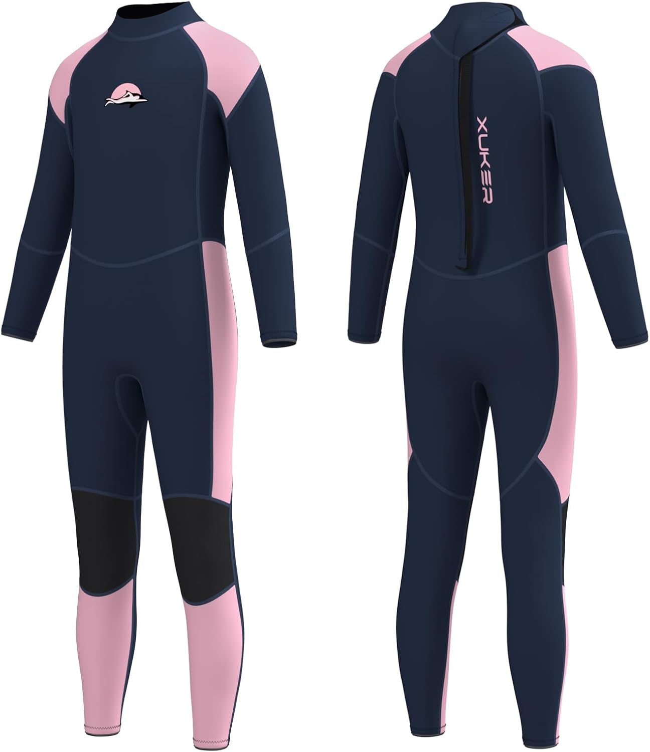 XUKER Kids Wetsuit for Boys Girls Thermal Full Body 3mm