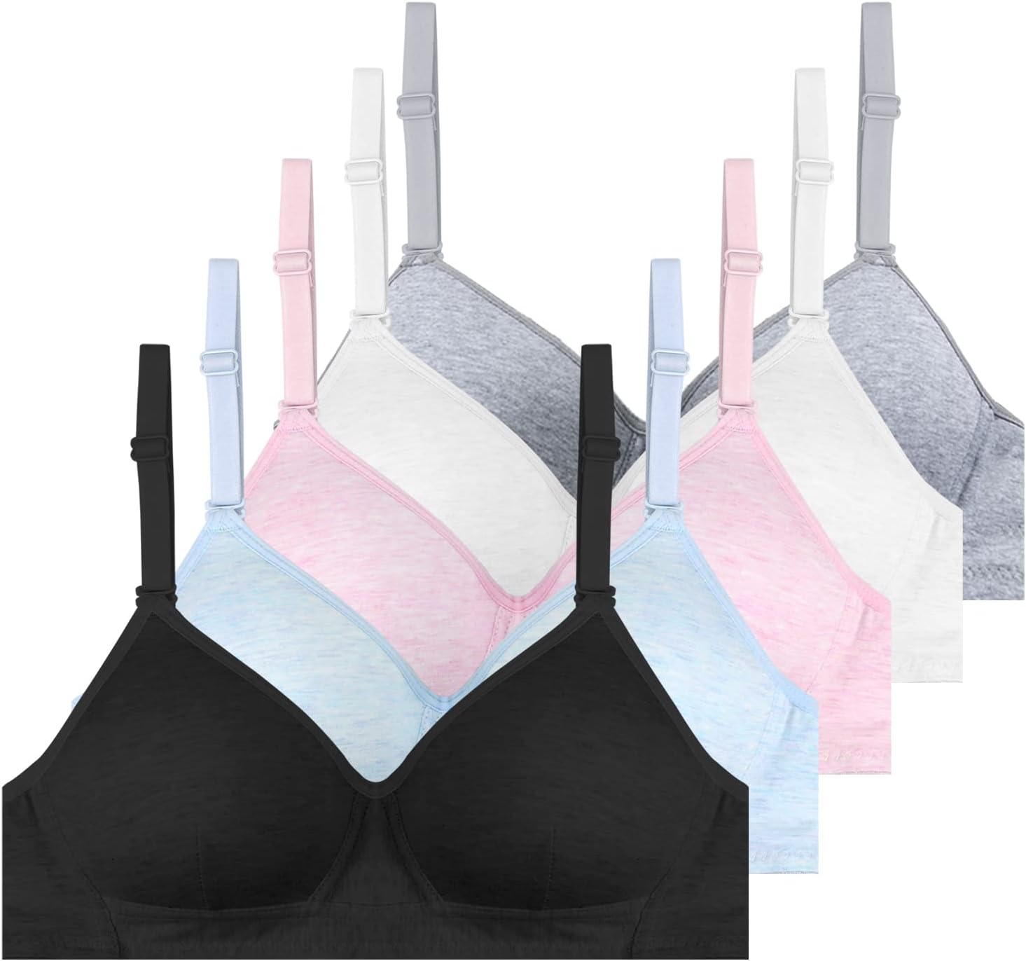 Phennie's Girls Training Bras for Teens - Soft Cotton Comfort
