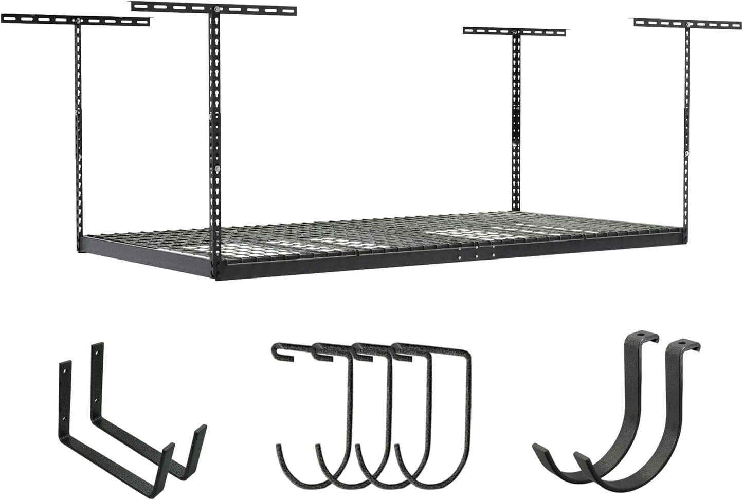 Heavy Duty 4x8 Overhead Garage Storage Rack - Holds 600 lb