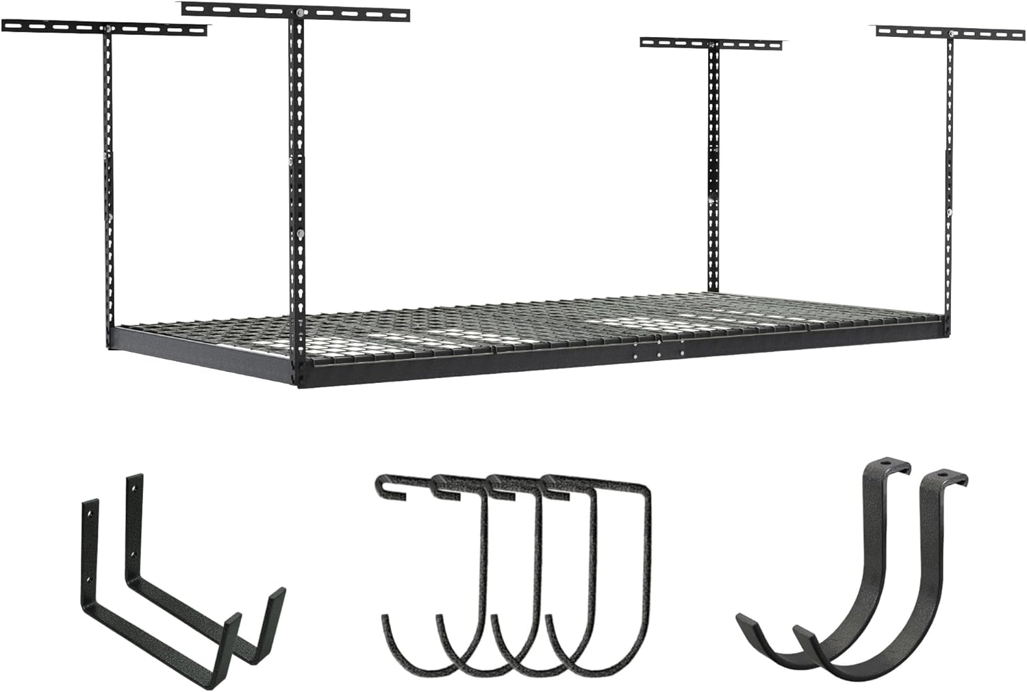 Heavy Duty 4x8 Overhead Garage Storage Rack - Holds 600 lb