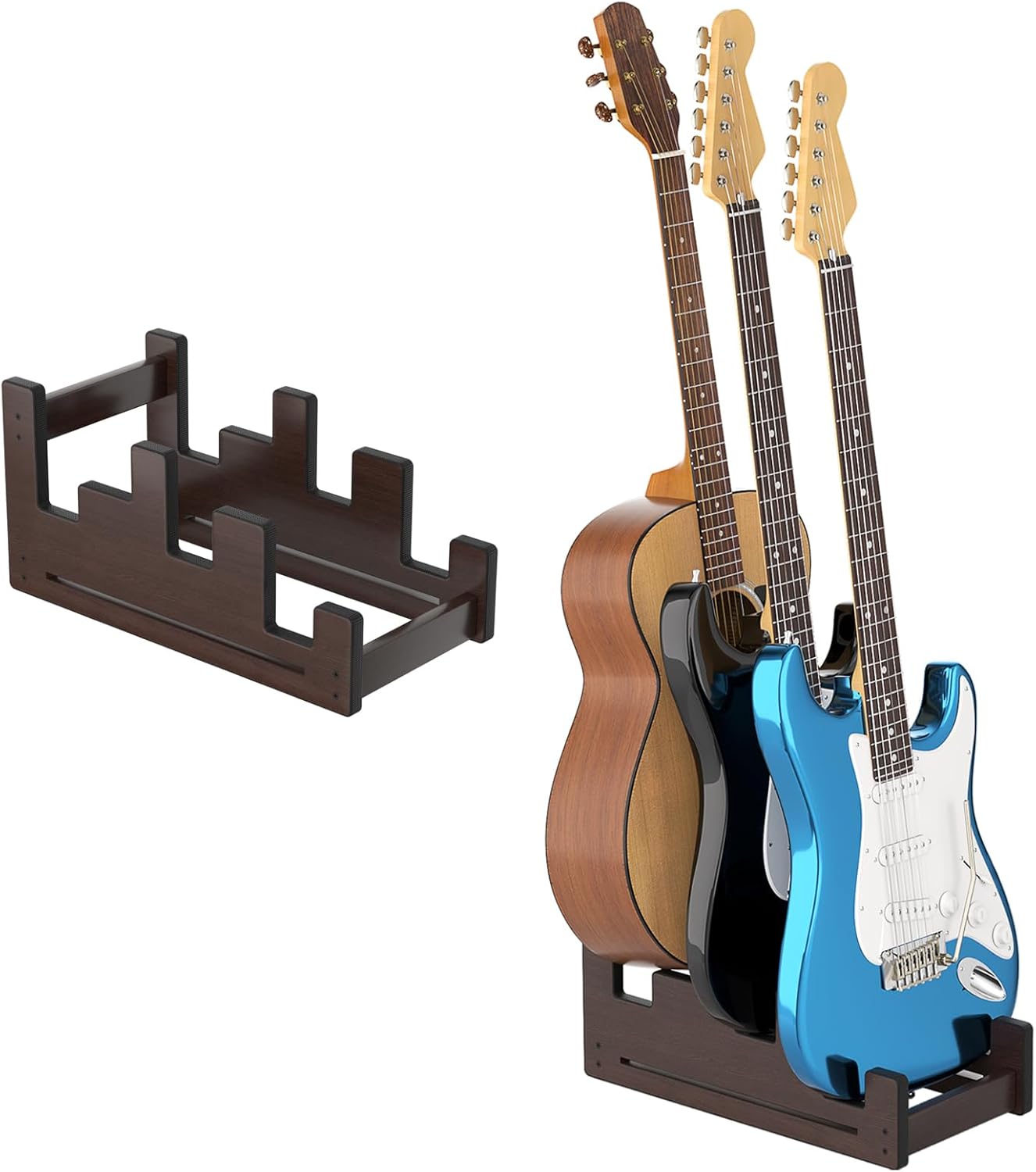 Multi Guitar Stand for Acoustic and Electric Guitars Display