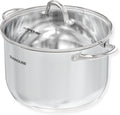 Stainless Steel Stock Pot 11 Quart - Heavy-Duty Induction Pot