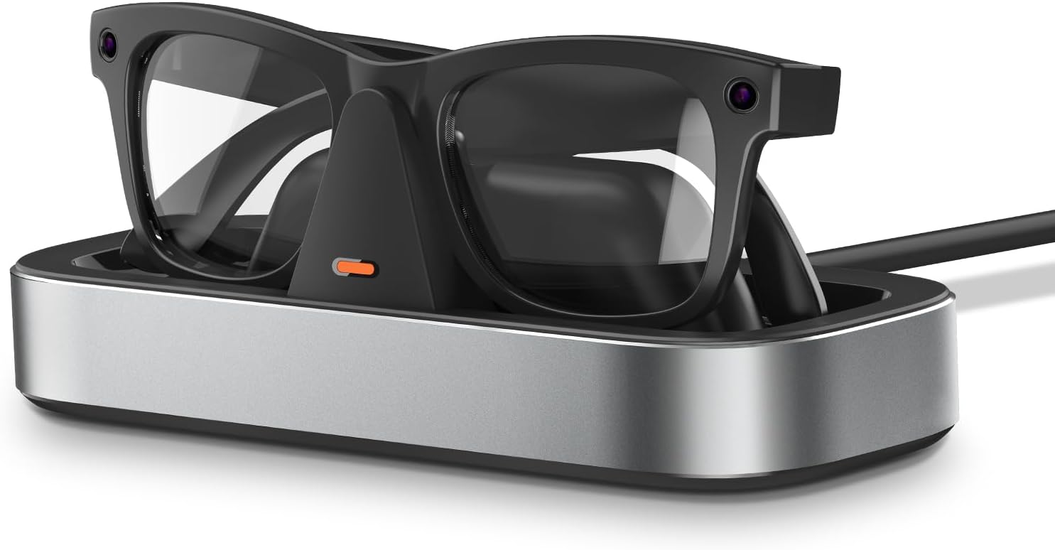 Charging Station for Meta Ray-Ban Glasses with LED Indicator