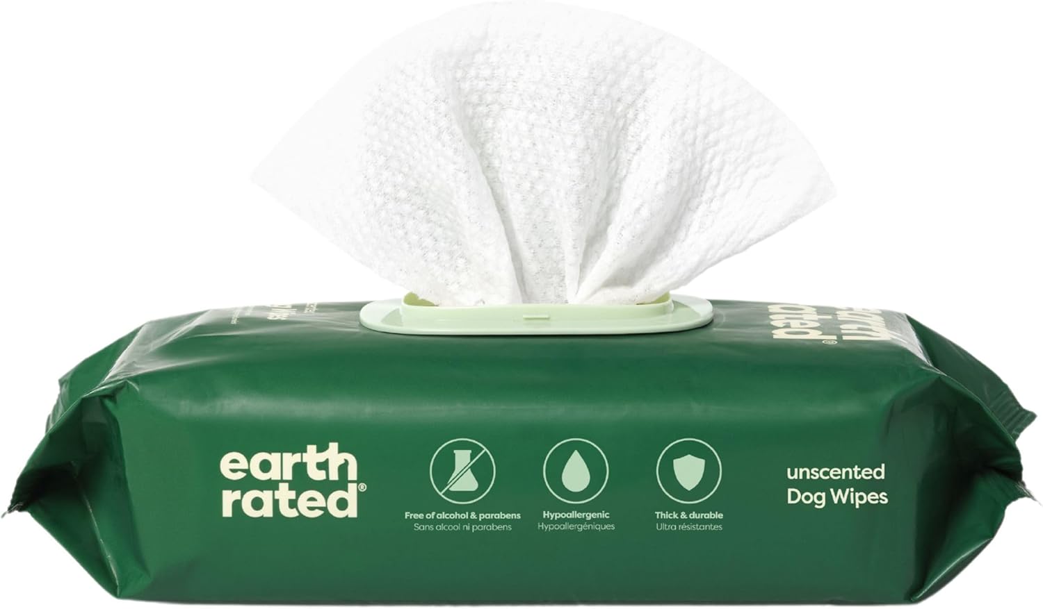 Odor-Control Pet Wipes, Earth Rated, 100ct