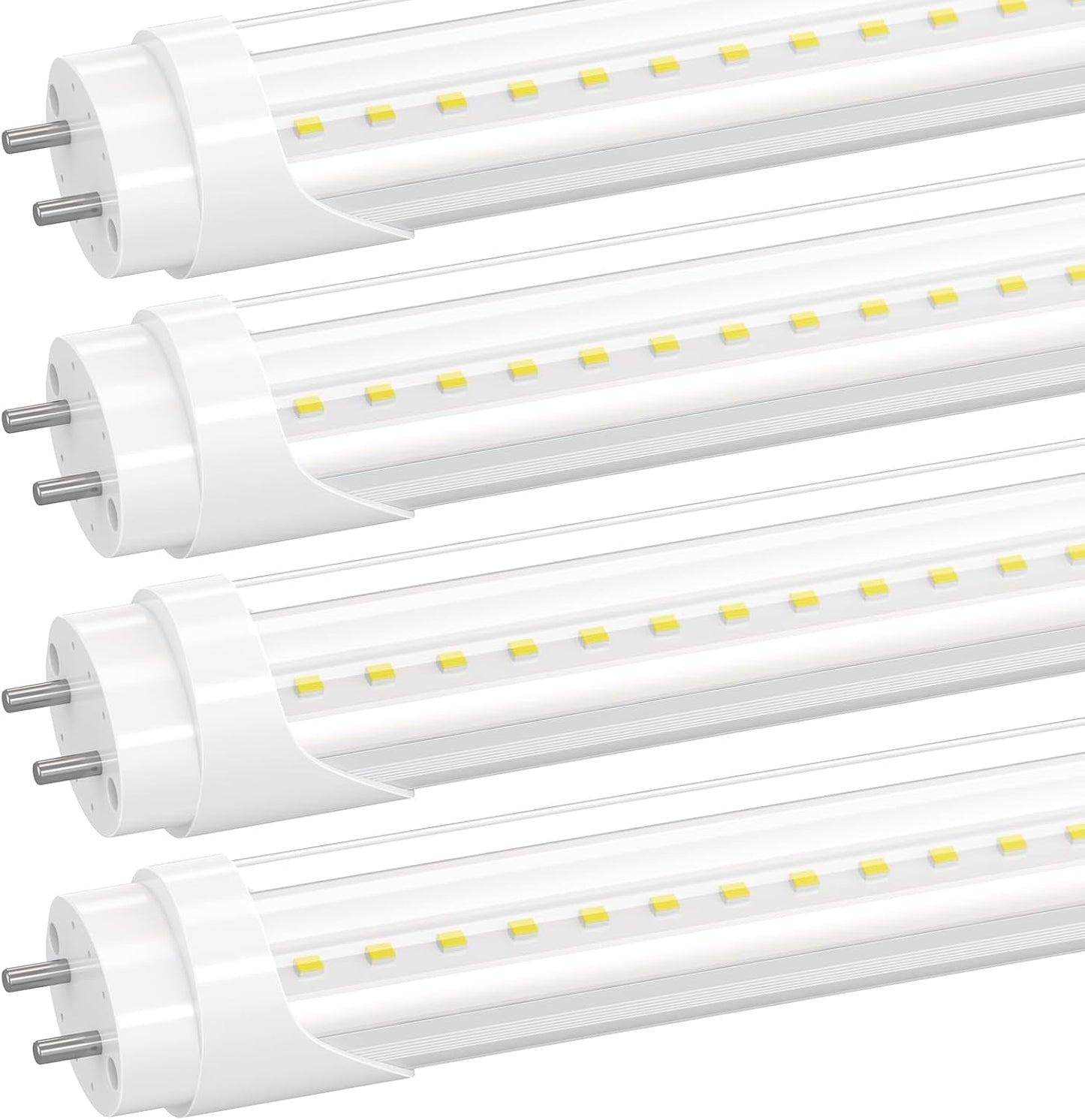 4-Pack T8 LED 3FT Type B Light Bulbs for Bright Lighting