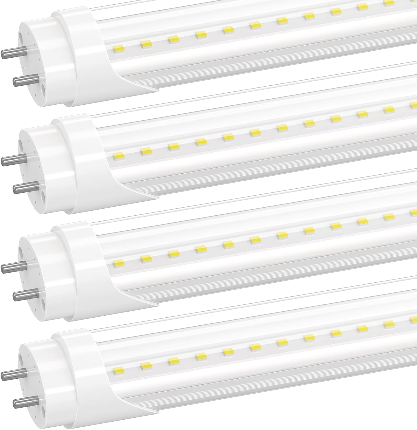 4-Pack T8 LED 3FT Type B Light Bulbs for Bright Lighting