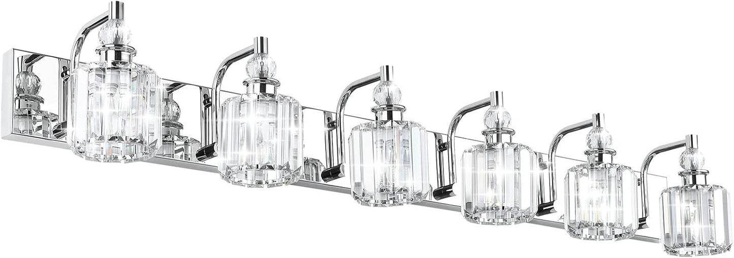 Modern Crystal Bathroom Lights Fixtures for Elegant Spaces