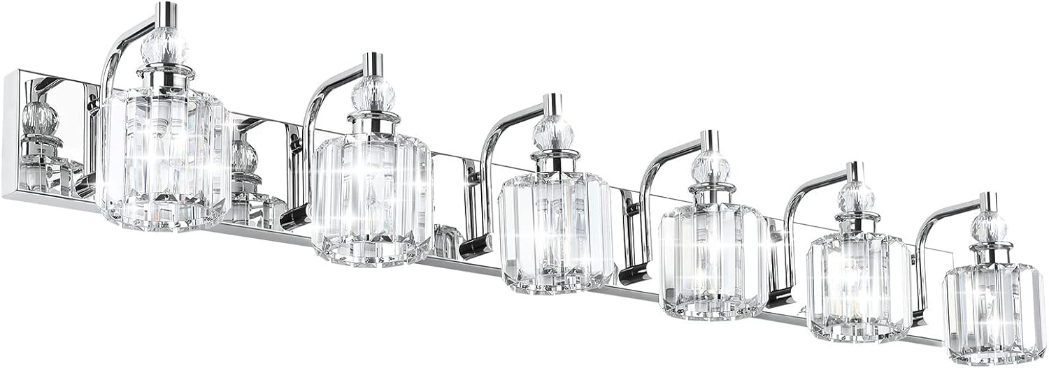 Modern Crystal Bathroom Lights Fixtures for Elegant Spaces