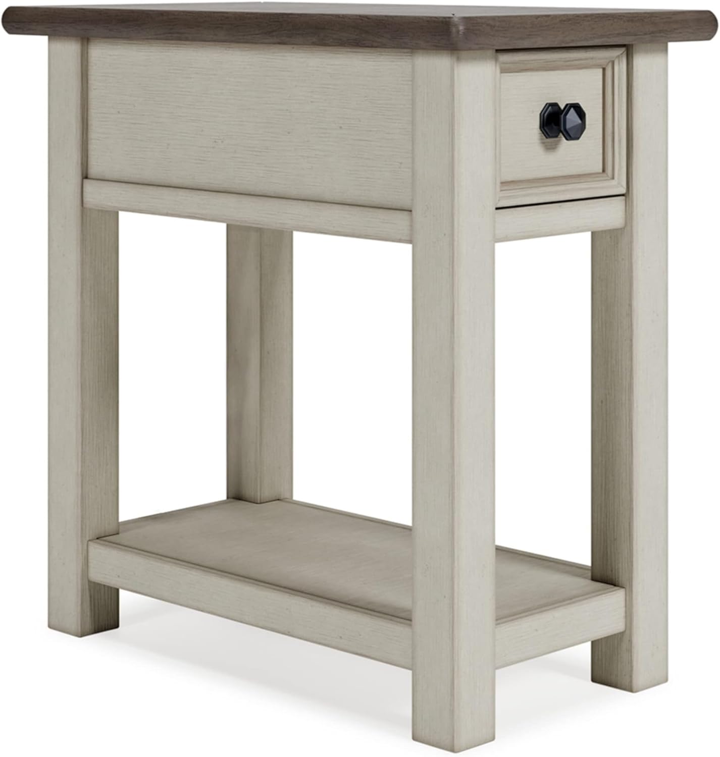 Bolanburg Farmhouse Chair-Side End Table with USB Ports