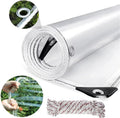 Clear Waterproof Tarp 14 Mil PVC 10x10ft - Heavy Duty Clear Cover