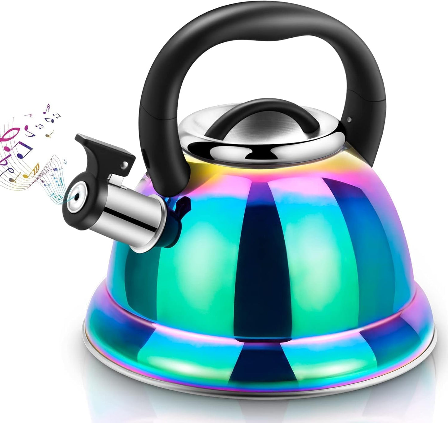 Whistling Tea Kettle 3.7QT Stainless Steel with Cool Handle