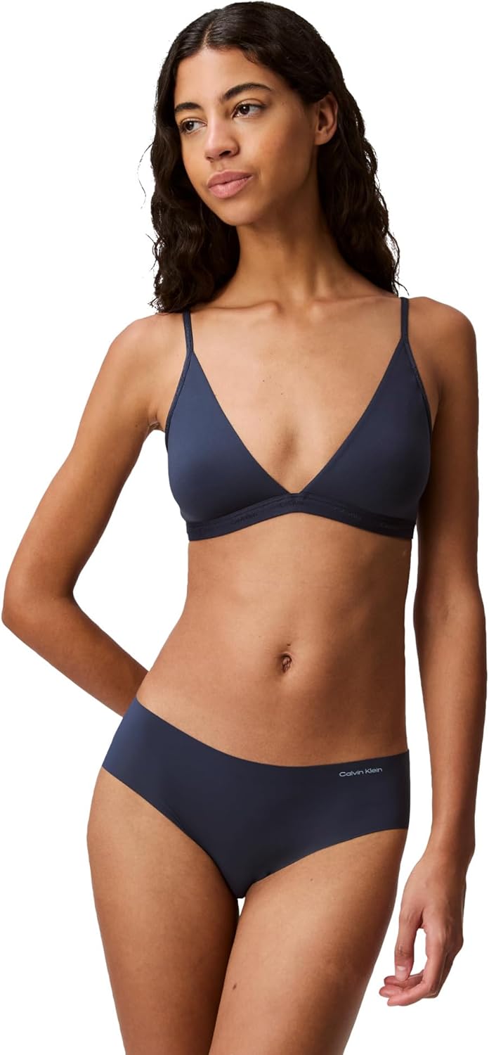 Calvin Klein Women's Lightly Lined Triangle Bralette for Comfort