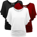 Versatile Casual Short Sleeve Dolman Top - Comfortable Everyday Tee