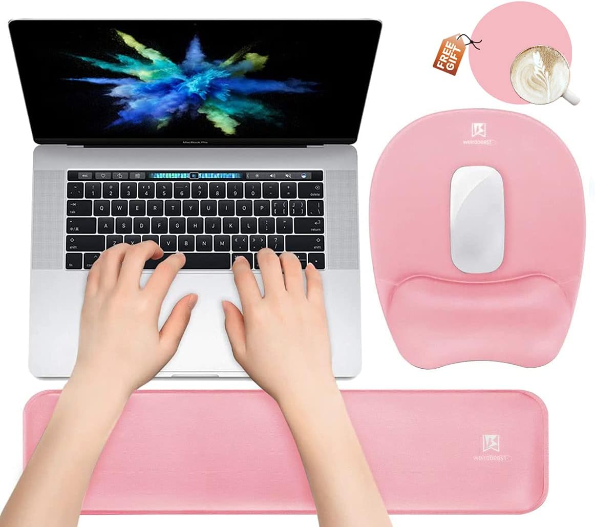 WB WEIRDBEAST Memory Foam Wrist Rests - Ergonomic Comfort