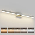 Brushed Nickel Bathroom Vanity Light Bar 5CCT Dimmable LED - Modern