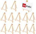 26 PCS 9 in Tabletop Easels - Compact Wood Easel Stands for Art