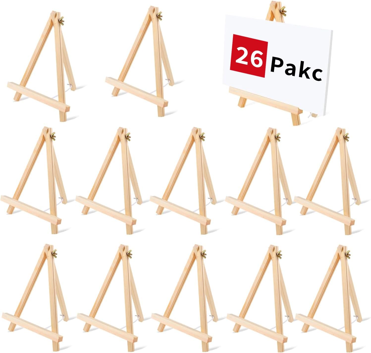 26 PCS 9 Inches Tabletop Easels for Painting and Crafts