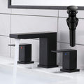 VCCUCINE Black Bathroom Faucet 8 in Widespread - Matte Black Modern