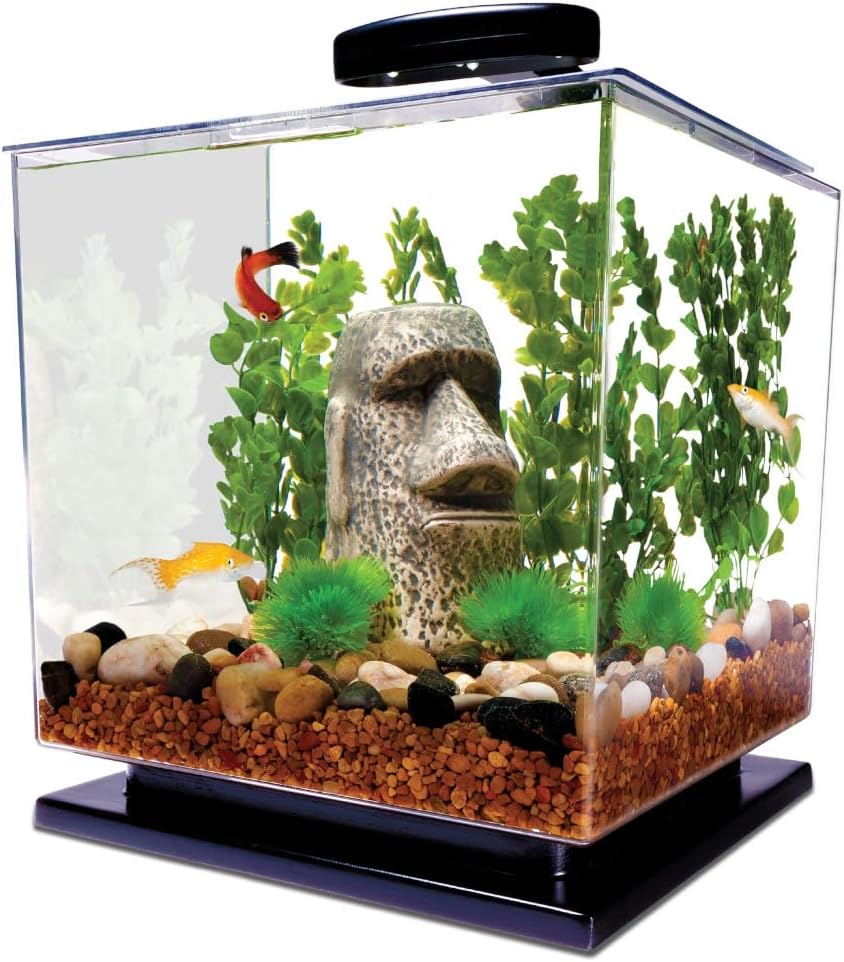 Tetra 3 Gallon Fish Tank Starter Kit for Small Tropical Fish