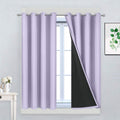 Yakamok Full Blackout Curtains 45 in Long - Effective Light Blocker