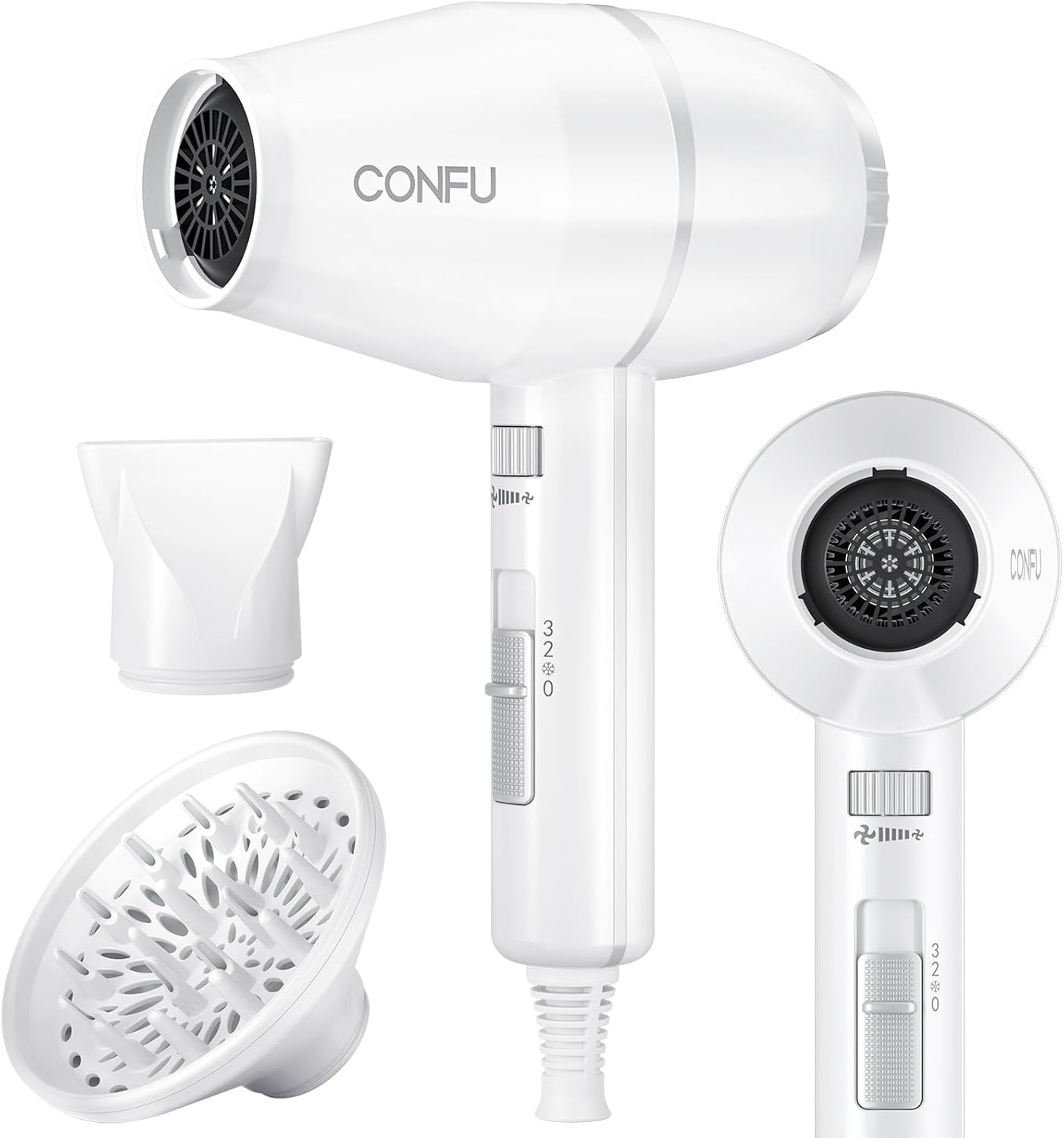 CONFU 1875W Ionic Hair Dryer - Professional Power
