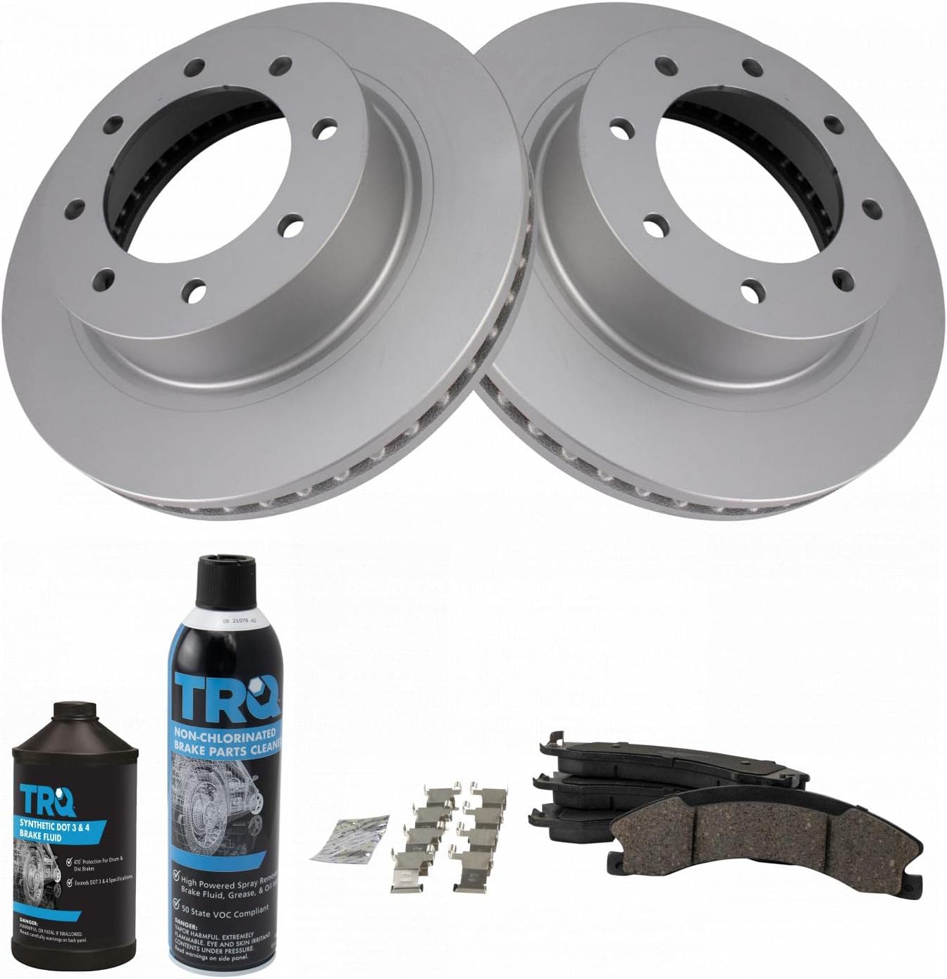 TRQ Front Brake Pad & Rotor Kit for 2012-2019 Nissan NV Series