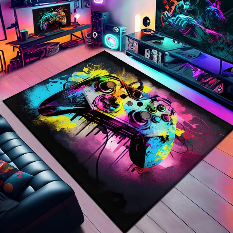Colorful Controller Gaming Rug 94x63