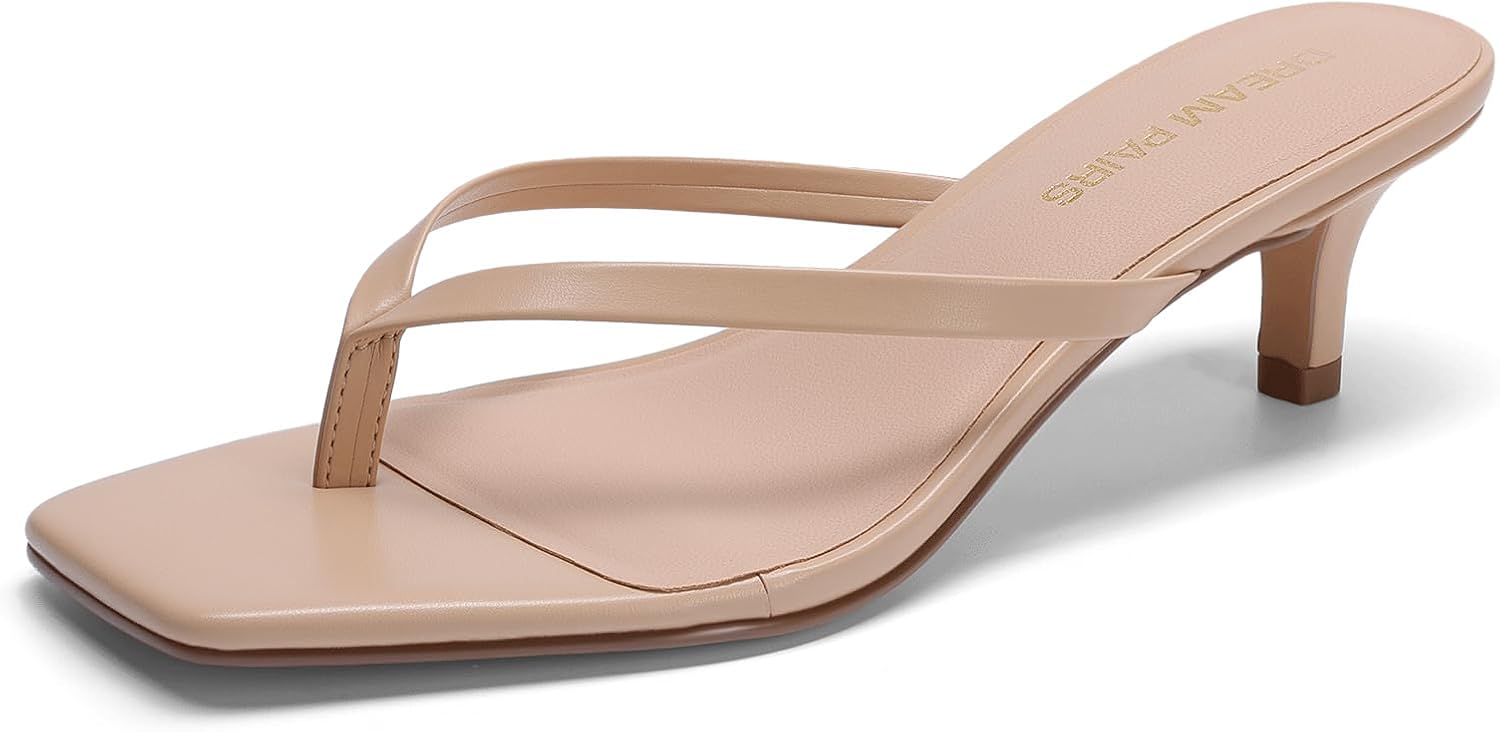 DREAM PAIRS Kitten Heels for Women: Stylish Summer Sandals