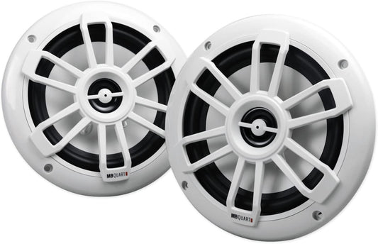 MB Quart 6.5 Nautic Coaxial Speakers - 80W White