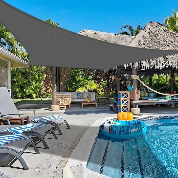 COOLBOYS 16ftx 16ft Sun Shade Sail for Outdoor Patio and Garden