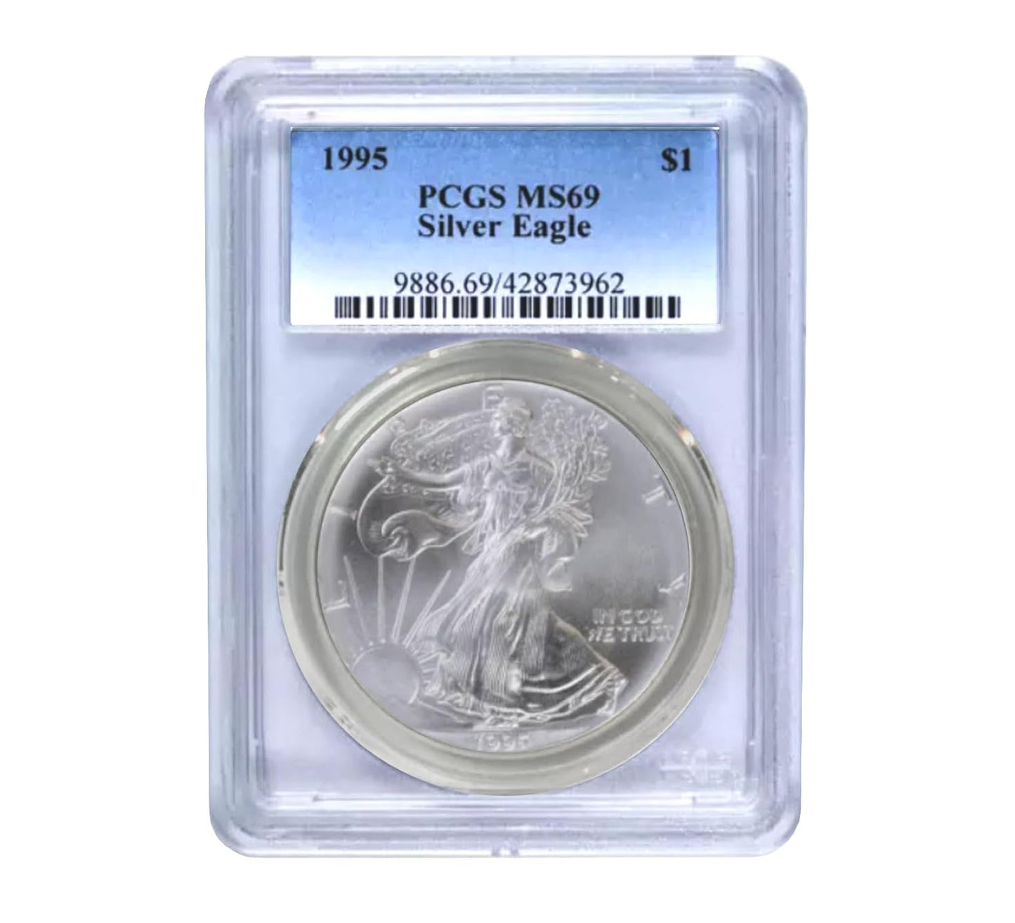 USA 1995 $1 American Silver Eagle Coin - MS69 PCGS Review