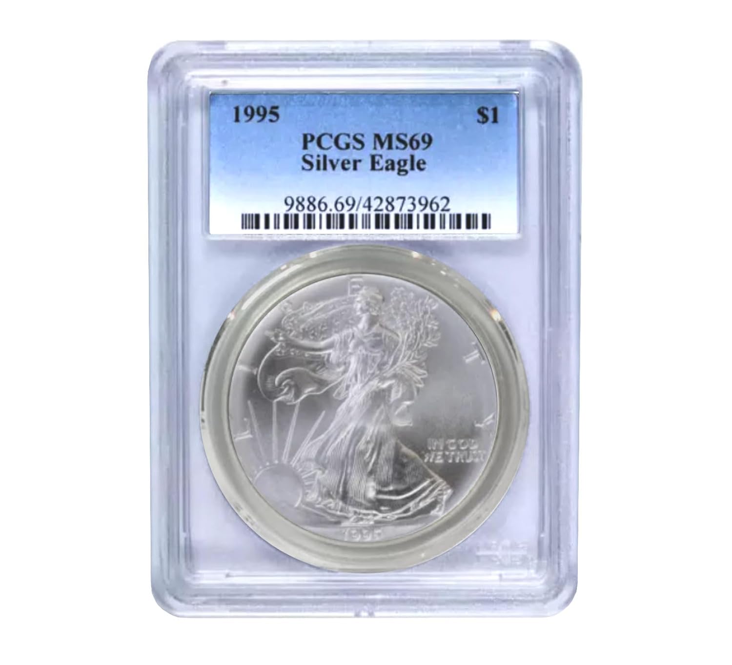 USA 1995 $1 American Silver Eagle Coin - MS69 PCGS Review