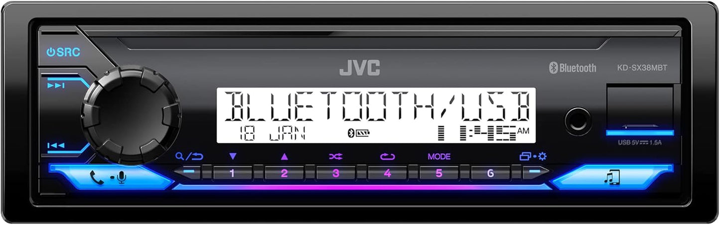 JVC KD-SX38MBT Car Stereo: Bluetooth, Marine Radio Receiver