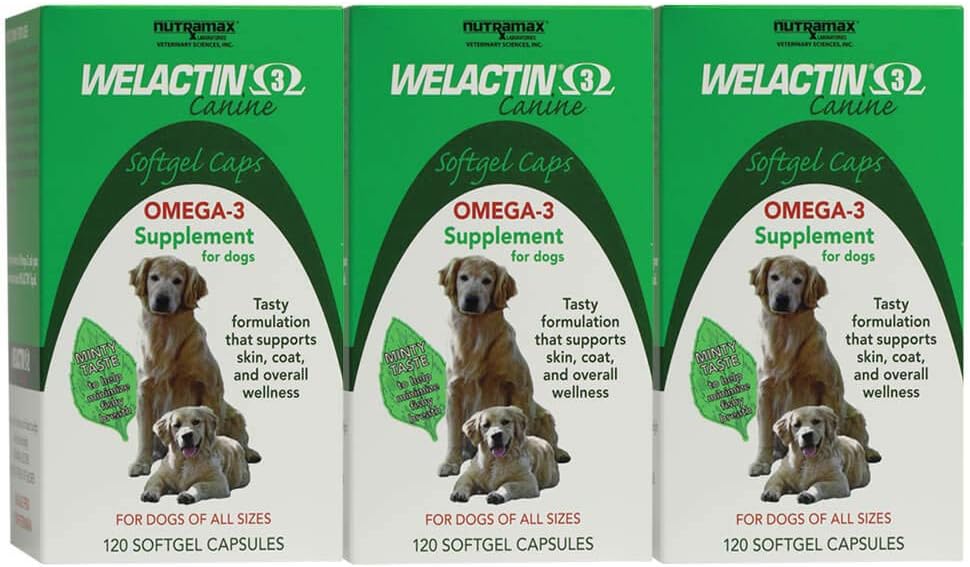 Nutramax Welactin Omega-3 Fish Oil for Dogs - Skin Health