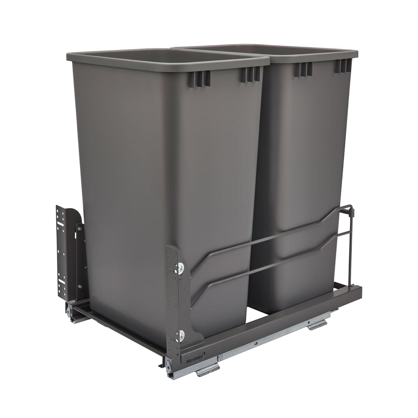 Rev-A-Shelf Pullout Dual Trash Cans for Kitchen Cabinets