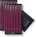 Elegant Hand-Dipped Mulberry Taper Candles for Any Occasion