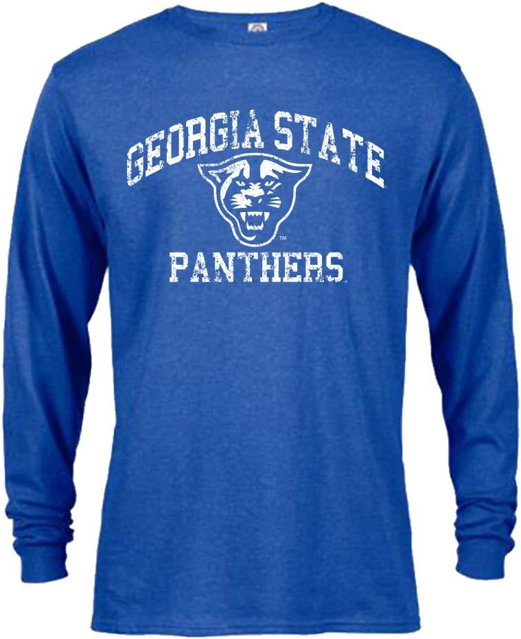 Georgia State Panthers Distressed Retro Long Sleeve T-Shirt