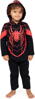 Marvel Spider-Verse Spider-Man Venom Iron Man Zip Up Cosplay Coverall
