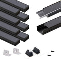 VST 10 Pack 3.3ft U-Shape LED Aluminum Channel with Smoke Cover