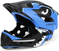 Kids Bike Helmet Adjustable Detachable Full Face Helmet - 2-in-1